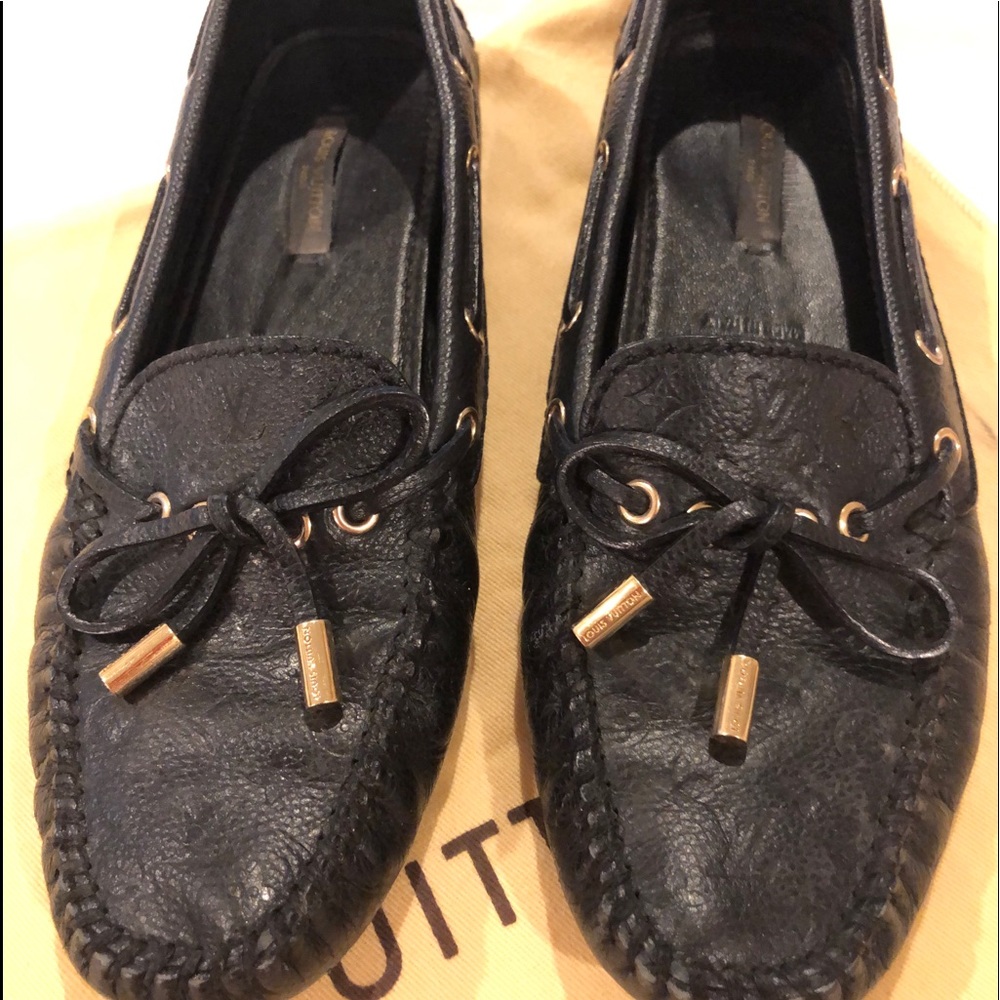 Louis Vuitton black loafers